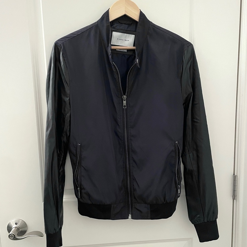 Zara Man Half Leather Jacket